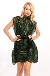 Eva Franco Callas Dress In Christmas Green In Green