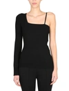 Helmut Lang Womens Ribbed Knit Cross Strap Pullover Top In Black