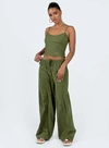 Princess Polly Lower Impact Paigey Set In Green