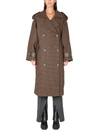 The Mannei Shamali Oversize Coat In Brown