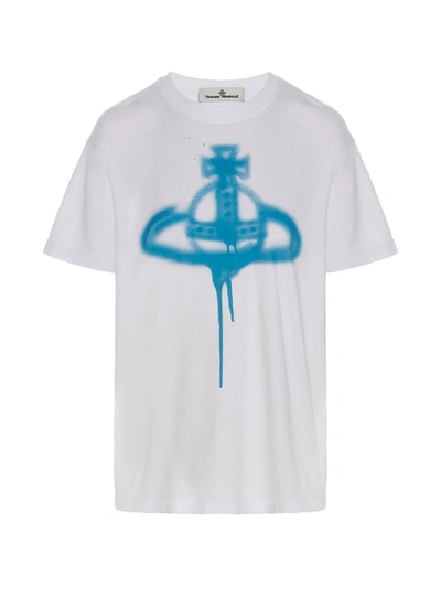 Vivienne Westwood Printed Cotton Jersey T-shirt In White