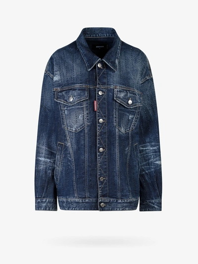 Dsquared2 Denim Jacket In Blue