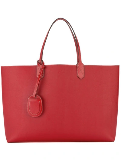 Gucci Reversible Medium Gg Logo Tote In Red