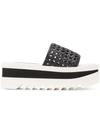 STELLA MCCARTNEY WOVEN PLATFORM SLIDES,468274W1BW111977531