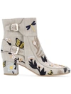 LAURENCE DACADE BABACAR EMBROIDERED BOOTS,COTTON100%