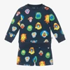 Stella Mccartney Baby Cotton Sweatshirt And Shorts Set In Blue