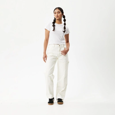 Afends Organic Denim Carpenter Jeans In White