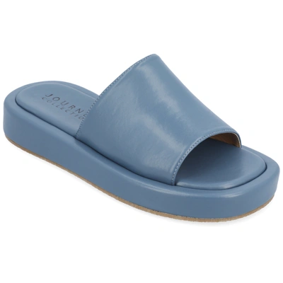 Journee Collection Collection Women's Tru Comfort Foam Denrie Sandals In Blue