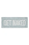 Vcny Home Get Naked Statement Bath Rug In Teal