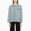 A.p.c. Janice Buttoned Denim Jacket In Blue