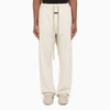Fear Of God Grey Track Pants With Adjustable Drawstring In Beige