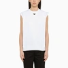 Prada White Cotton Top In White