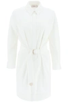 AGNONA AGNONA BELTED TWILL SHIRT DRESS