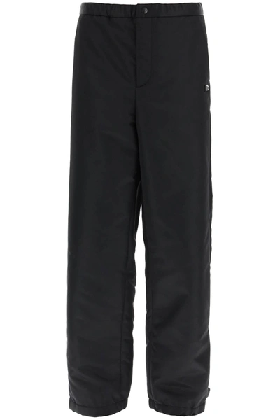 Valentino Nylon Cargo Pants With Roman Stud Detail In Black Technical