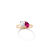 Aurate New York Toi Et Moi Gemstone Classic Ring In Rose
