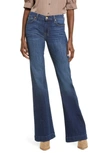 7 For All Mankind Frayed Faded Low-rise Bootcut Jeans In Nordica