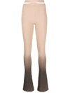 Andrea Adamo Printed Cut-out Trousers In Brown