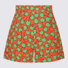 MOSCHINO MOSCHINO MULTICOLOUR COTTON BLEND SHORTS