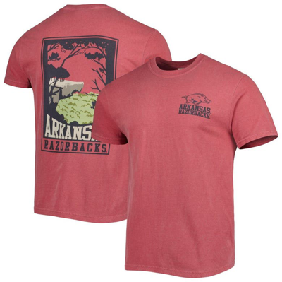 Image One Crimson Arkansas Razorbacks Hyperlocal Tree T-shirt