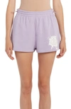 Moncler Waistband Drawstring Pockets Shorts In Purple