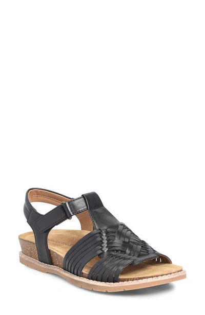 Comfortiva Gladia Woven Sandal In Black