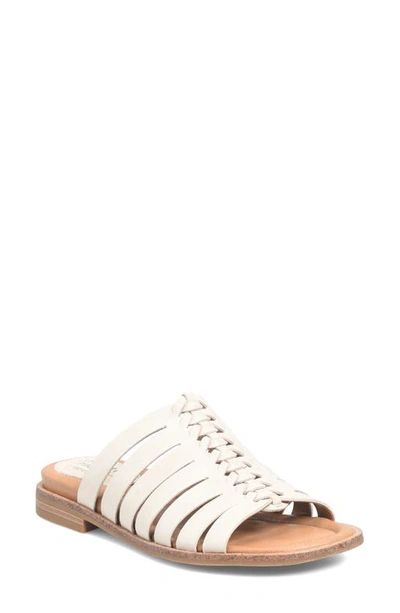 Comfortiva Dasya Woven Slide Sandal In Beige