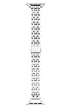Kate Spade Silver Scallop Link Stainless Steel Bracelet 38/40mm Band For Apple Watch In Silver