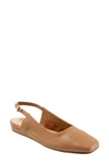 Softwalk Sandy Slingback Ballerina Flat In Tan