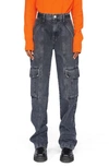 Frame Utility High Rise Straight Jeans In Astray In Astray