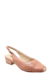 TROTTERS DEA WOVEN SLINGBACK PUMP