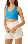 Free People Fp Movement Free Throw Crop Tank In Varsity Blue