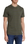 AG BRYCE STRIPE CREWNECK COTTON T-SHIRT