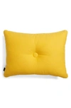 Hay Yellow Velvet Dot Cushion In Planar Warm Yellow