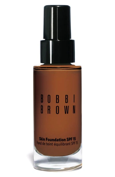 Bobbi Brown Skin Oil-free Liquid Foundation Broad Spectrum Spf 15 In 8.0 Walnut (rich Brown With Red Undertones)