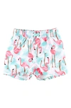 RUGGEDBUTTS KIDS' FLAMINGO SWIM TRUNKS