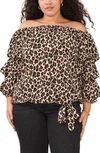 VINCE CAMUTO OFF THE SHOULDER BALLOON SLEEVE TOP