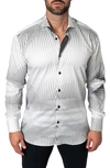 MACEOO MACEOO FIBONACCI CROSSOVER REGULAR FIT COTTON BUTTON-UP SHIRT