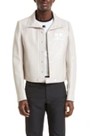 Courrèges Vinyl Jacket In 9100 Mastic Grey