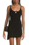 Courrèges Knit Tank Top In Black