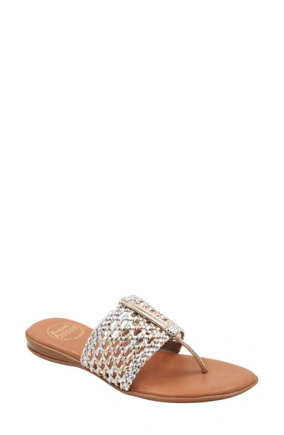 ANDRE ASSOUS NICE WOVEN SANDAL