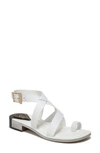 Franco Sarto Ina Toe Loop Sandal In White Leather