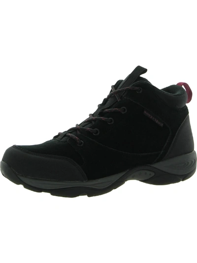 Easy Spirit Womens Leather Ankle Hiking Shoes In Black