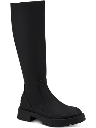 Bar Iii Twyla  Womens Rubber Tall Knee-high Boots In Black