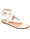 Journee Collection Womens Tangie Flat Sandals In White
