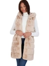 VIA SPIGA WOMENS WATER RESISTANT PLUSH OUTERWEAR VEST