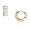 Fossil Women's Hazel Gold-tone Brass Hoop Earrings In Gold