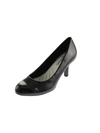 Easy Street Passion Womens Patent Round Toe Dress Pumps In Black
