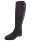 Inc Fawne Womens Wide Calf Leather Riding Boots In Gold