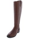 Inc Fawne Womens Wide Calf Leather Riding Boots In Brown