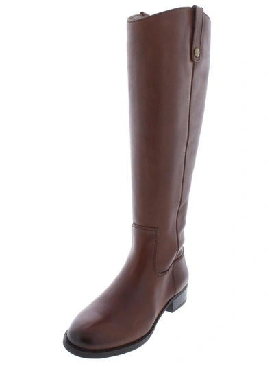 Inc Fawne Womens Wide Calf Leather Riding Boots In Brown